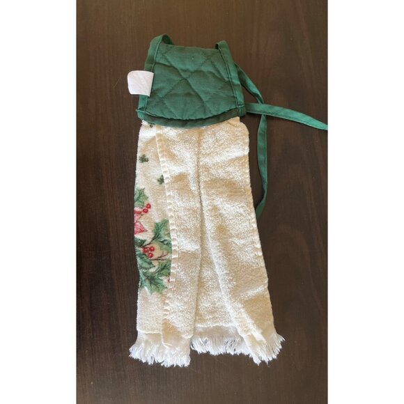 Cecil Saydah Doorknob Towel Joy Vintage Linen 100% Cotton Flowers Home Kitchen - Picture 3 of 4